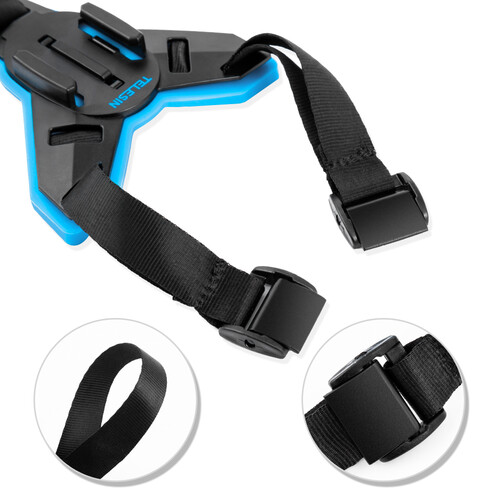 TELESIN Basic Motorcycle Helmet Chin Strap Mount for Action Cameras - Image 4