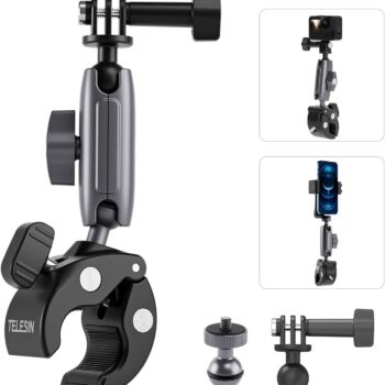 TELESIN Aluminum Alloy Universal Handlebar Mount