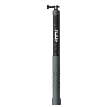 TELESIN G3 Long Selfie Stick Pole (Upgraded 118"/3M), Carbon Fiber Lightweight Waterproof Extension Monopod
