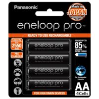 Panasonic eneloop Pro AA Ni-MH Rechargeable Battery with 2550 mAh Capacity
