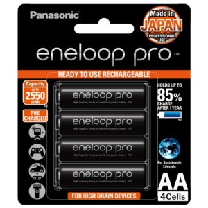 Panasonic eneloop Pro AA Ni-MH Rechargeable Battery with 2550 mAh Capacity