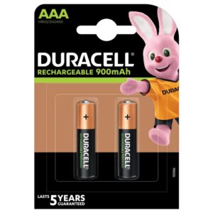 DURACELL RECHARGEABLE  AA A 900MAH BATTERIES