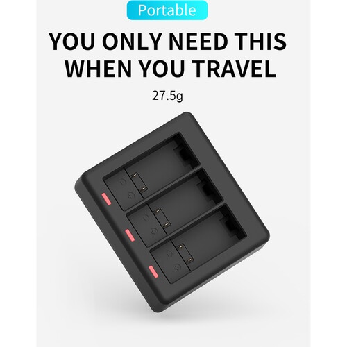 TELESIN 3-Channel Battery Charger for GoPro Hero9 - Image 4