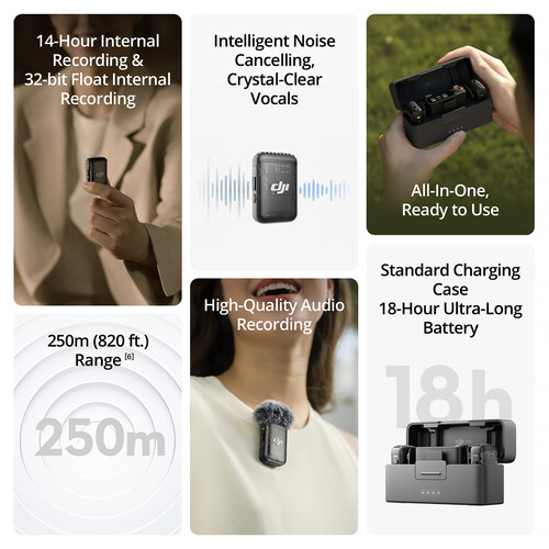 DJI Mic 2 Wireless Microphone System 2TX + 1RX - Image 4