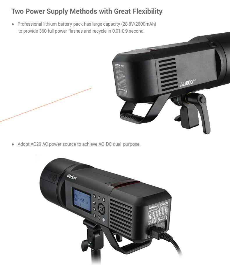 Godox AD600Pro Witstro All-in-One Outdoor Flash - Image 4