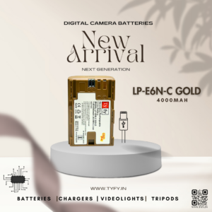 Tyfy TYPE-C Gold Series Batteries (For Canon LP-E6NH)