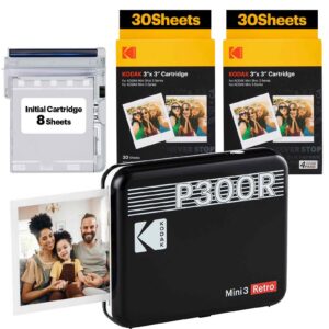 KODAK P300R  Retro Mini 3 Black ICRG260 (BNDL)