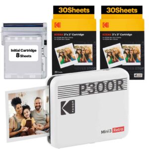 KODAK P300R  Retro Mini 3 White ICRG260 (BNDL)