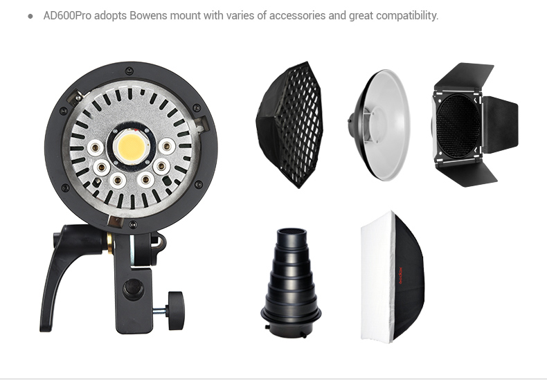 Godox AD600Pro Witstro All-in-One Outdoor Flash - Image 3