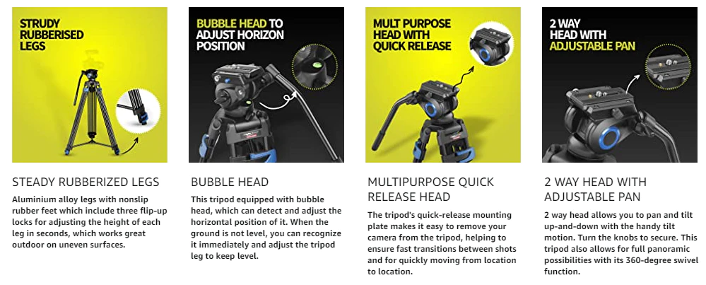 Digitek DPTR 605VD Professional Tripod - Image 7