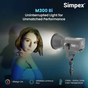 Simpex M300 Bi continuous LED video light