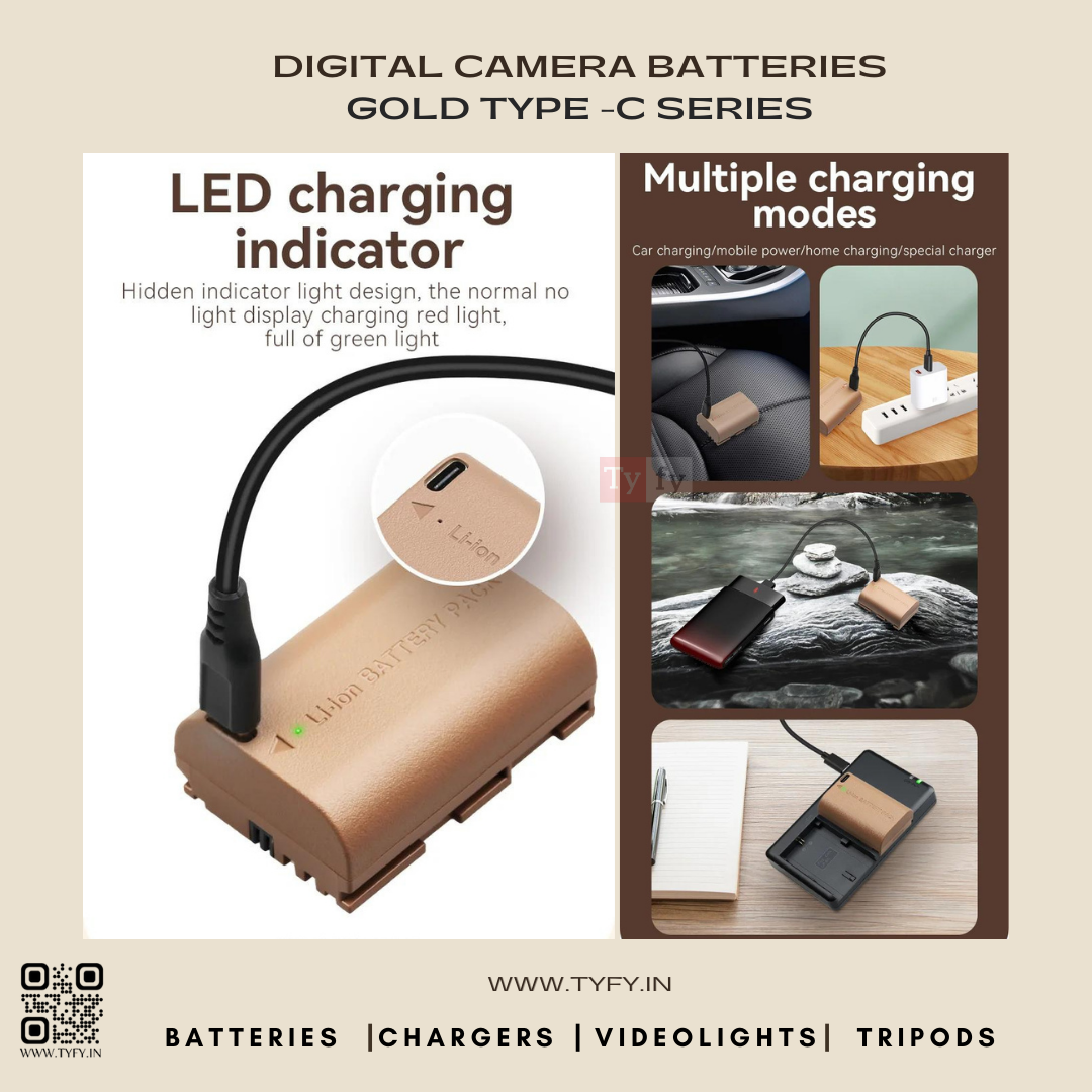 Tyfy TYPE-C Gold Series Batteries (For Sony-FZ100-C) - Image 2