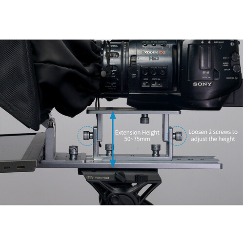 FeelWorld TP16 Folding Teleprompter with Remote Control for Tablets - Image 14