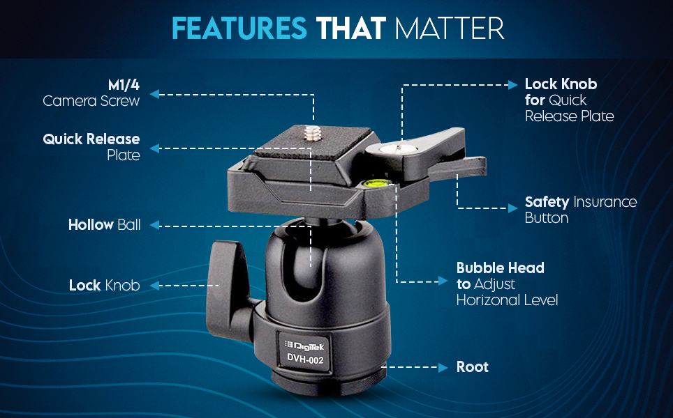 Digitek (DVH-002) Lightweight Ball Head - Image 13