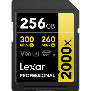 Lexar 256GB Professional 2000x UHS-II SDXC Memory Card