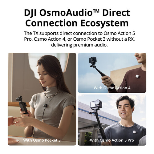 DJI Mic Mini 2-Person Compact Wireless Microphone System for Camera & Smartphone - Image 4
