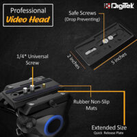 Digitek (DPVH 110) Professional Video Head | Fluid Head