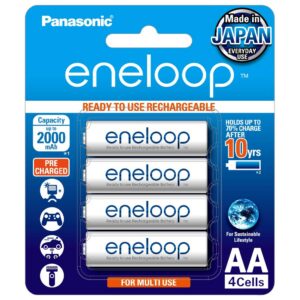 Panasonic eneloop  AA Ni-MH Rechargeable Battery with 2000 mAh Capacity
