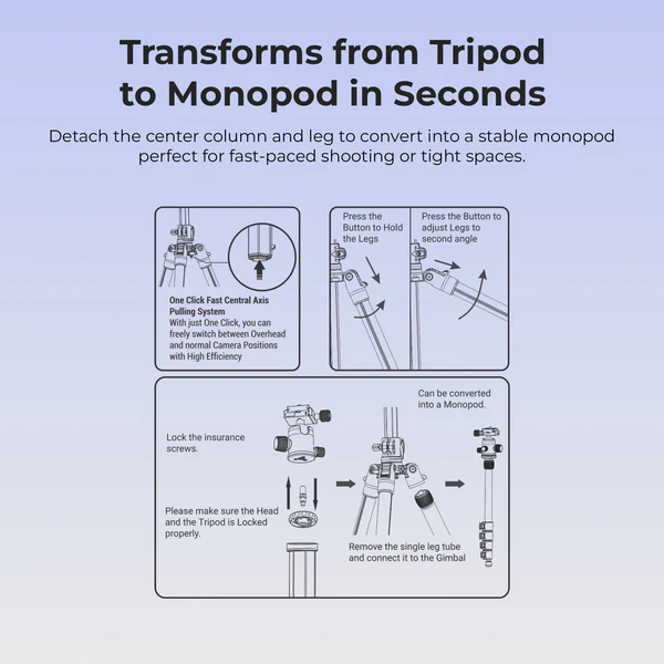 Digitek DTR 540 BH Professional Tripod - Image 7