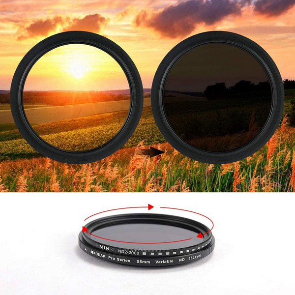 Kodak Variable 77mm ND Filter for ND2-ND2000 (Black) - Image 6