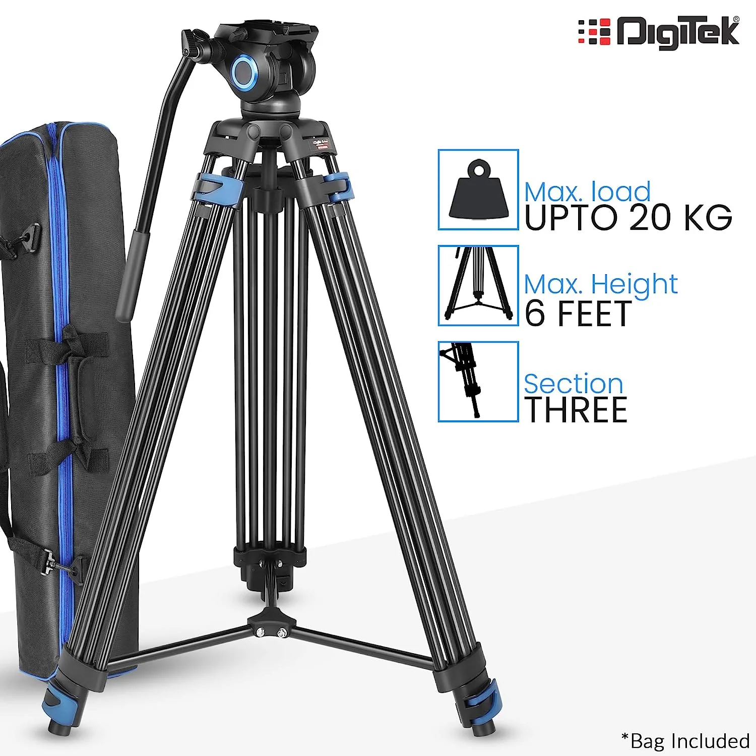 Digitek DPTR 605VD Professional Tripod - Image 4
