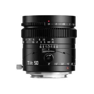 TTArtisan 50mm f/1.4 TILT Lens for Sony E / Full Frame / Black