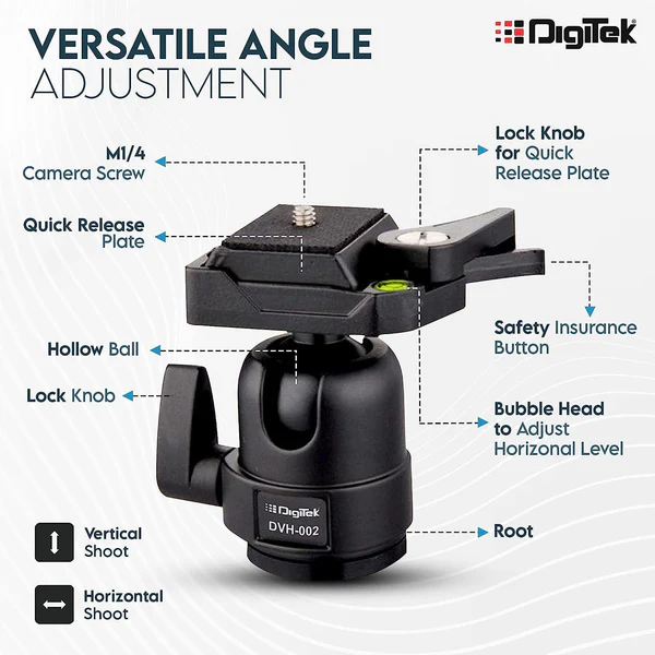 Digitek (DVH-002) Lightweight Ball Head - Image 5