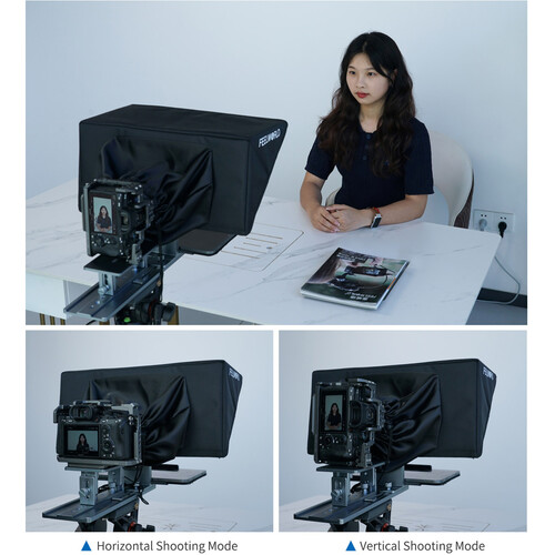 FeelWorld TP16 Folding Teleprompter with Remote Control for Tablets - Image 10