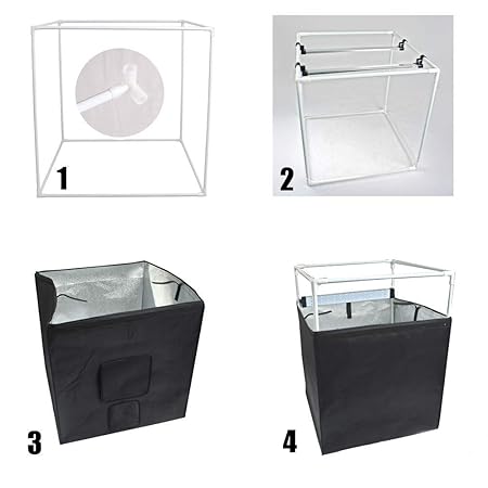 Kamron LED Tent Set 80X80CM - Image 5