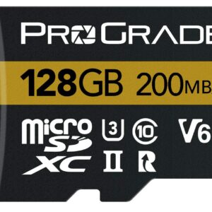 ProGrade Digital 128GB UHS-II microSDXC Memory Card with SD Adapter