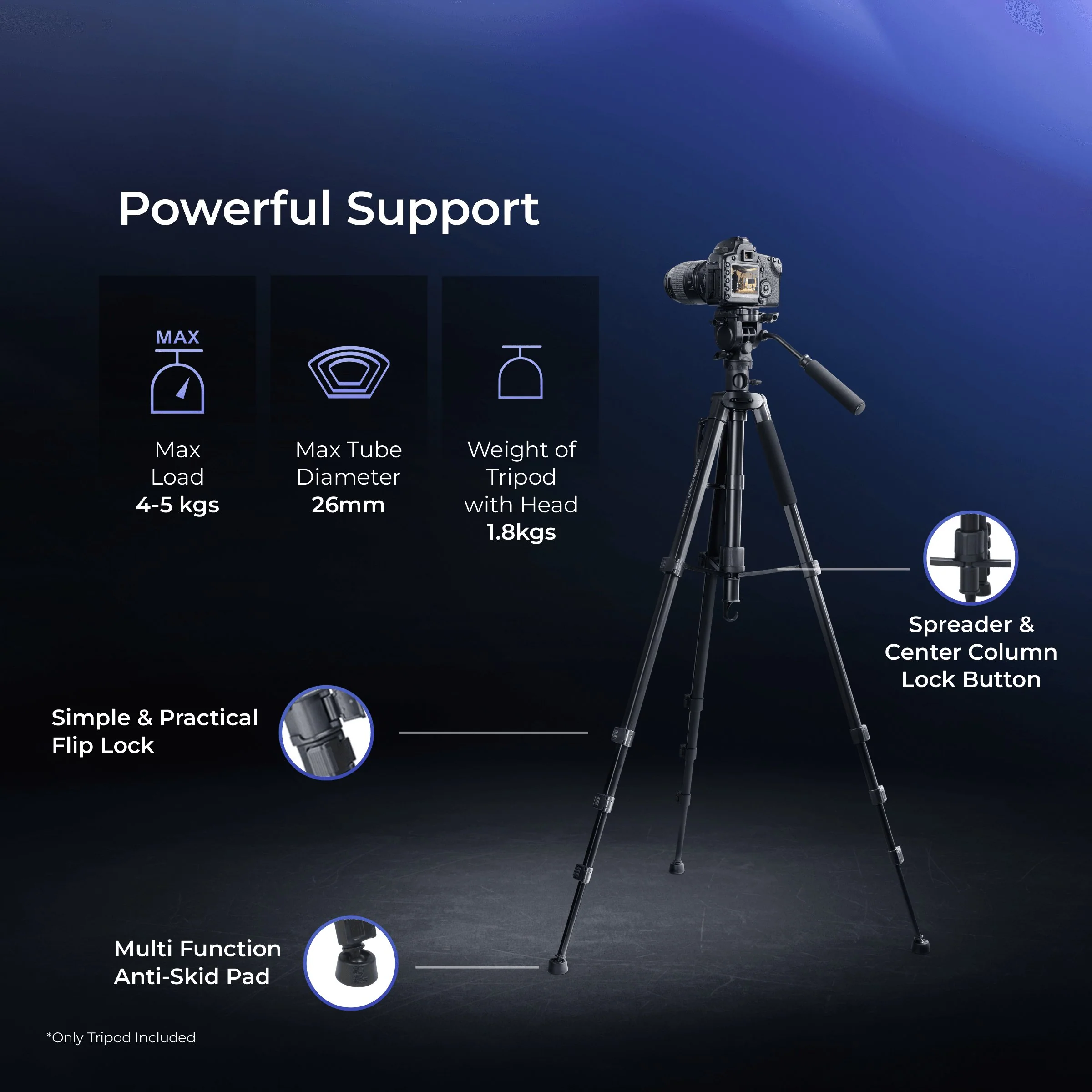 Digitek DPTR 895VD Professional Tripod - Image 9
