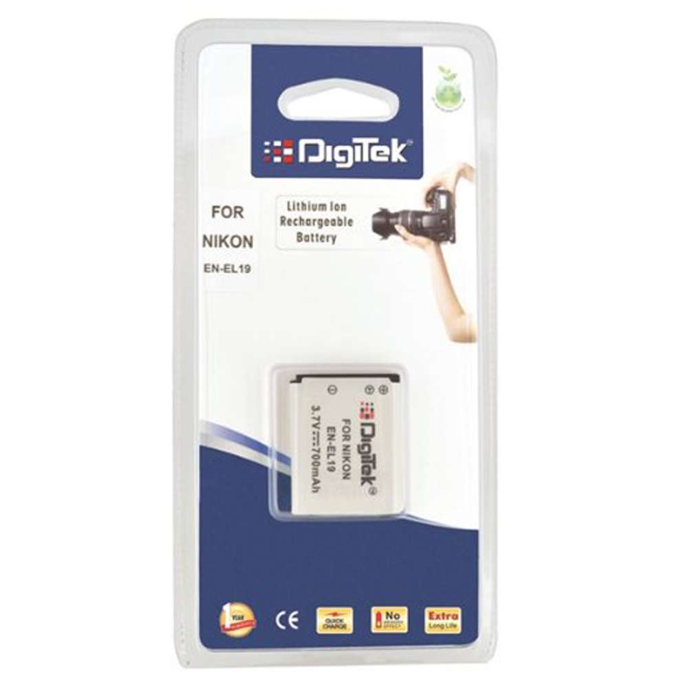 DIGITEK® (EN-EL19) 700 mAh Rechargeable Li-Ion Battery for Nikon - Image 2