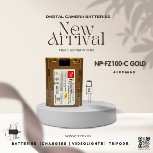 Tyfy TYPE-C Gold Series Batteries (For Sony-FZ100-C)