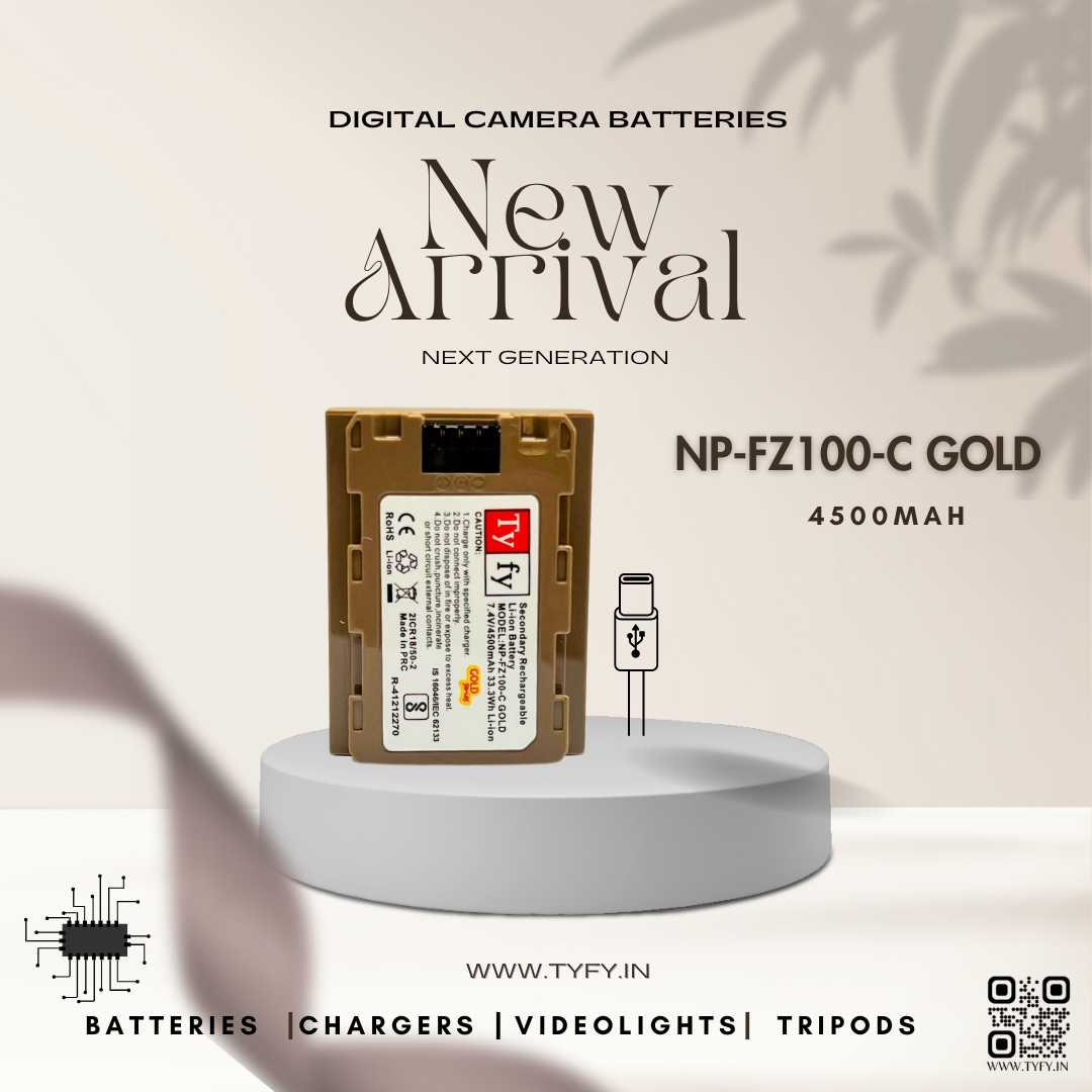 Tyfy TYPE-C Gold Series Batteries (For Sony-FZ100-C)