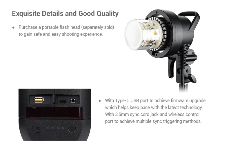 Godox AD600Pro Witstro All-in-One Outdoor Flash - Image 5