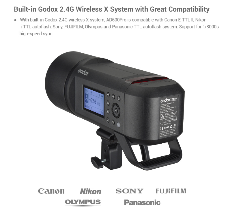 Godox AD600Pro Witstro All-in-One Outdoor Flash - Image 7