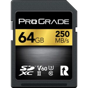 ProGrade Digital 64GB V60 UHS-II SDXC Memory Card