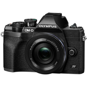 Om System OM-D E-M10 Mark IV Mirrorless Camera with 14-42mm EZ Lens (Black)