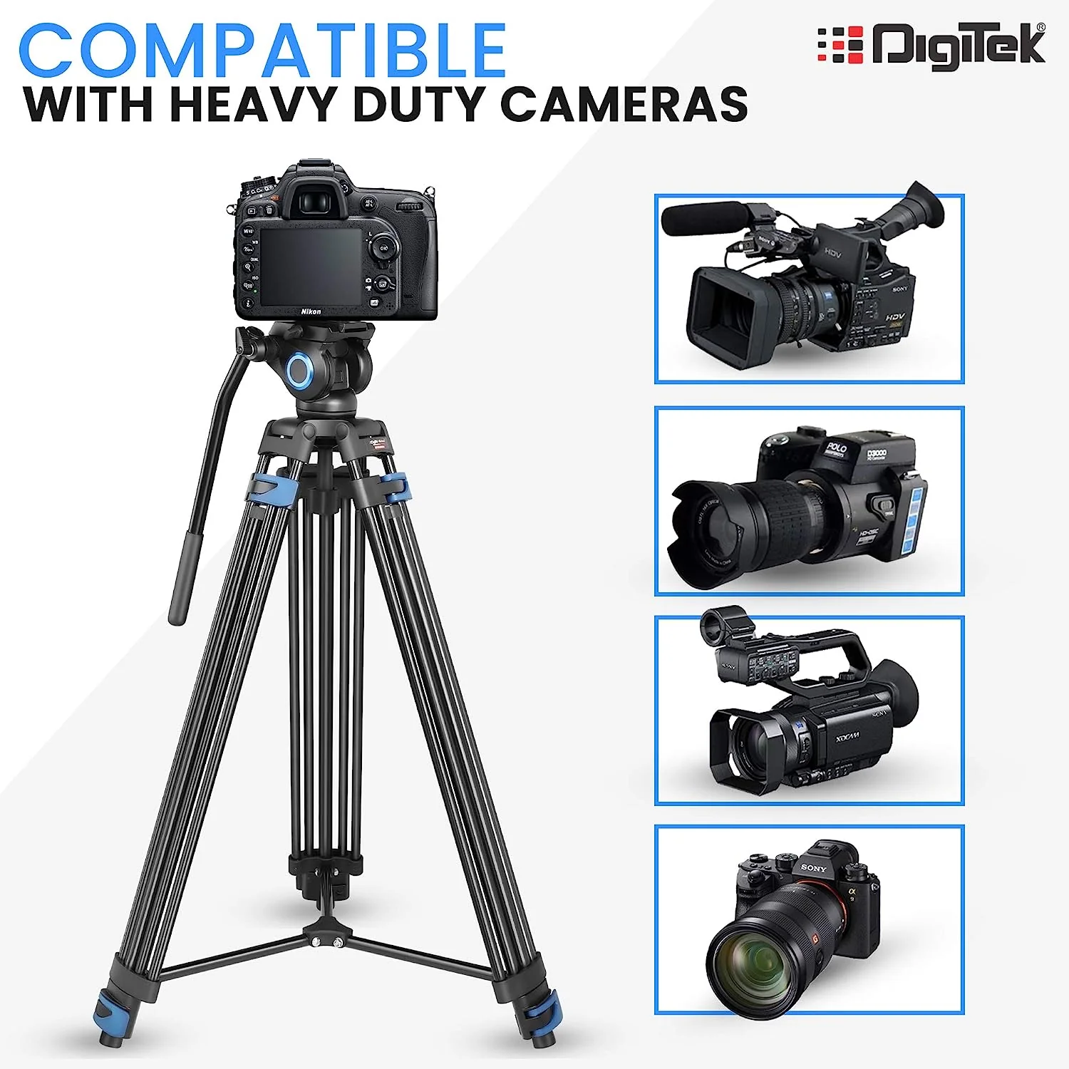 Digitek DPTR 605VD Professional Tripod - Image 2