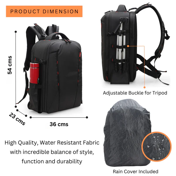 Kamron Tough BP Max Waterproof DSLR Backpack Camera Backpack - Image 5