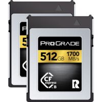 ProGrade Digital 512GB CFexpress 2.0 Type B Gold Memory Card - 2-Pack