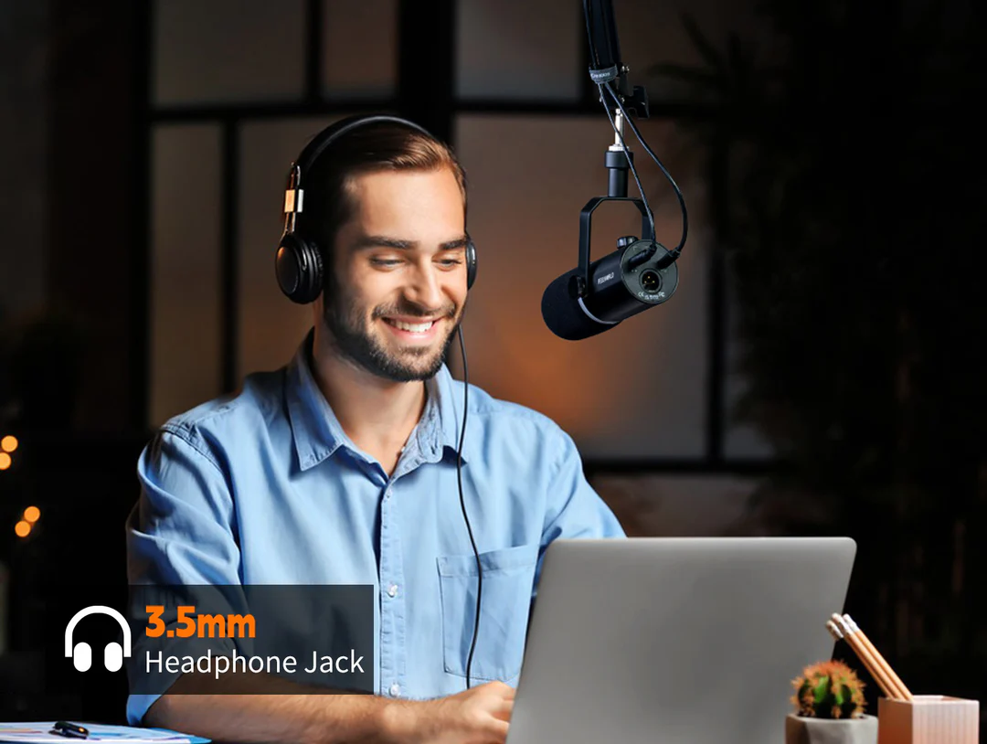 FEELWORLD PM1 XLR USB Dynamic Microphone - Image 2