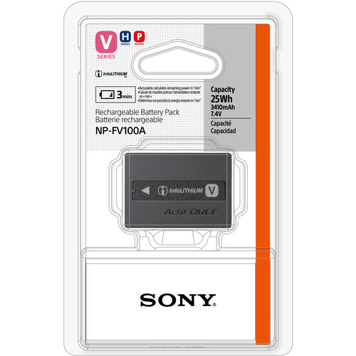 Sony NP-FV100A V-Series Rechargeable Battery Pack (3410mAh, 6.8-8.4V) - Image 3