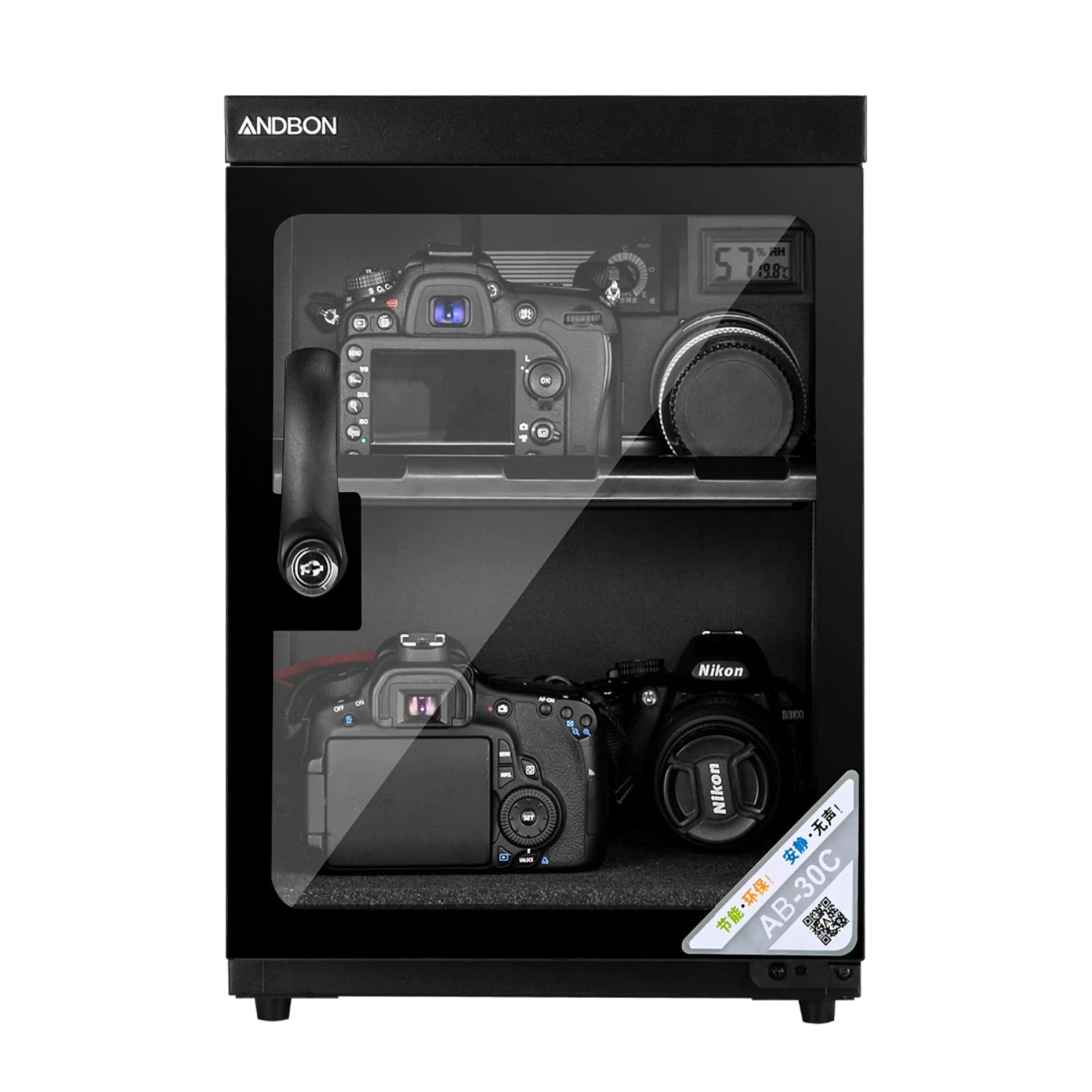 Andbon AB-30C Dry Cabinet Box 30L Liters Digital Display with Manual Humidity Controller
