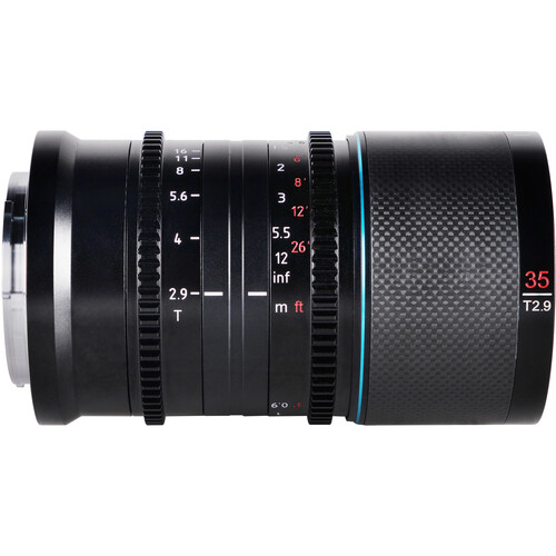 Sirui Saturn 35mm T2.9 1.6x Carbon Fiber Full-Frame Anamorphic Lens (L-Mount, Neutral Flare) - Image 5