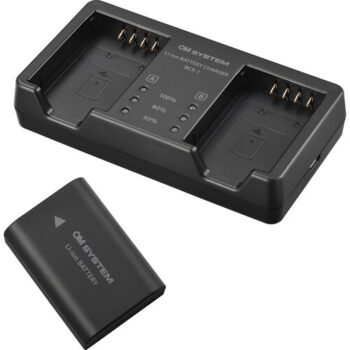 OM SYSTEM SBCX-1 Battery and Charger Kit for OM SYSTEM OM-1 Camera