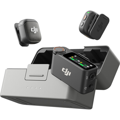 DJI Mic 3 Bundle 2 TX + 1 RX + Charging Case Wireless Microphone for iPhone/Android/Camera