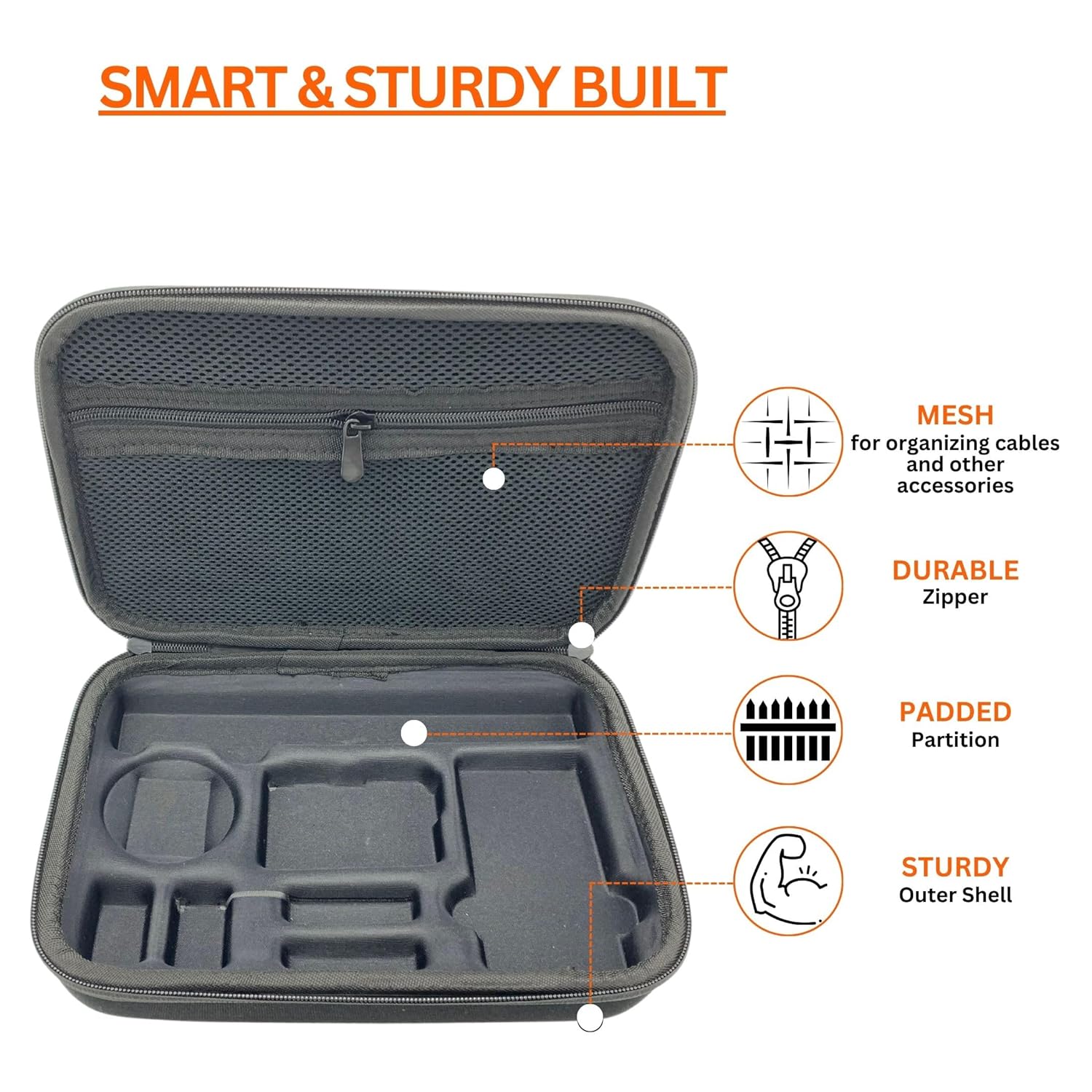 Kamron Action Camera Carrying Case for DJI OSMO Action 3 & Action 4 - Image 4