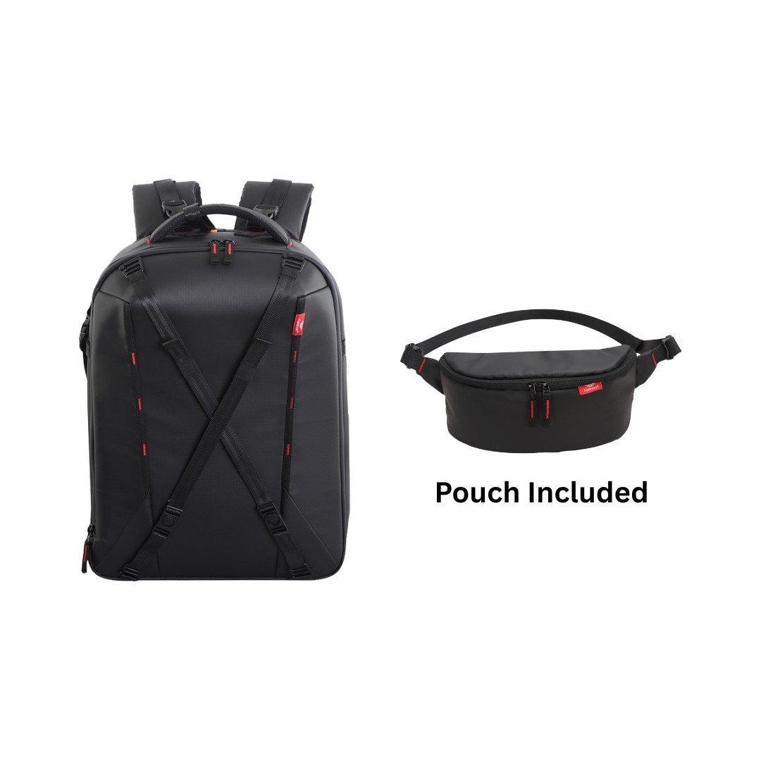 Kamron Tough BP Lite 2.0 Combo with Waist Pouch Waterproof DSLR Backpack Camera Backpack