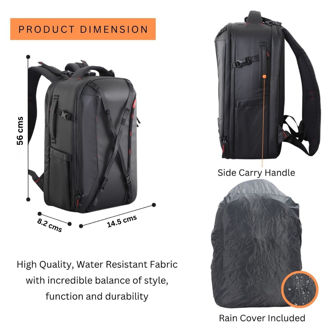 Kamron Tough BP Max 2.0 Waterproof DSLR Backpack Camera Backpack - Image 4
